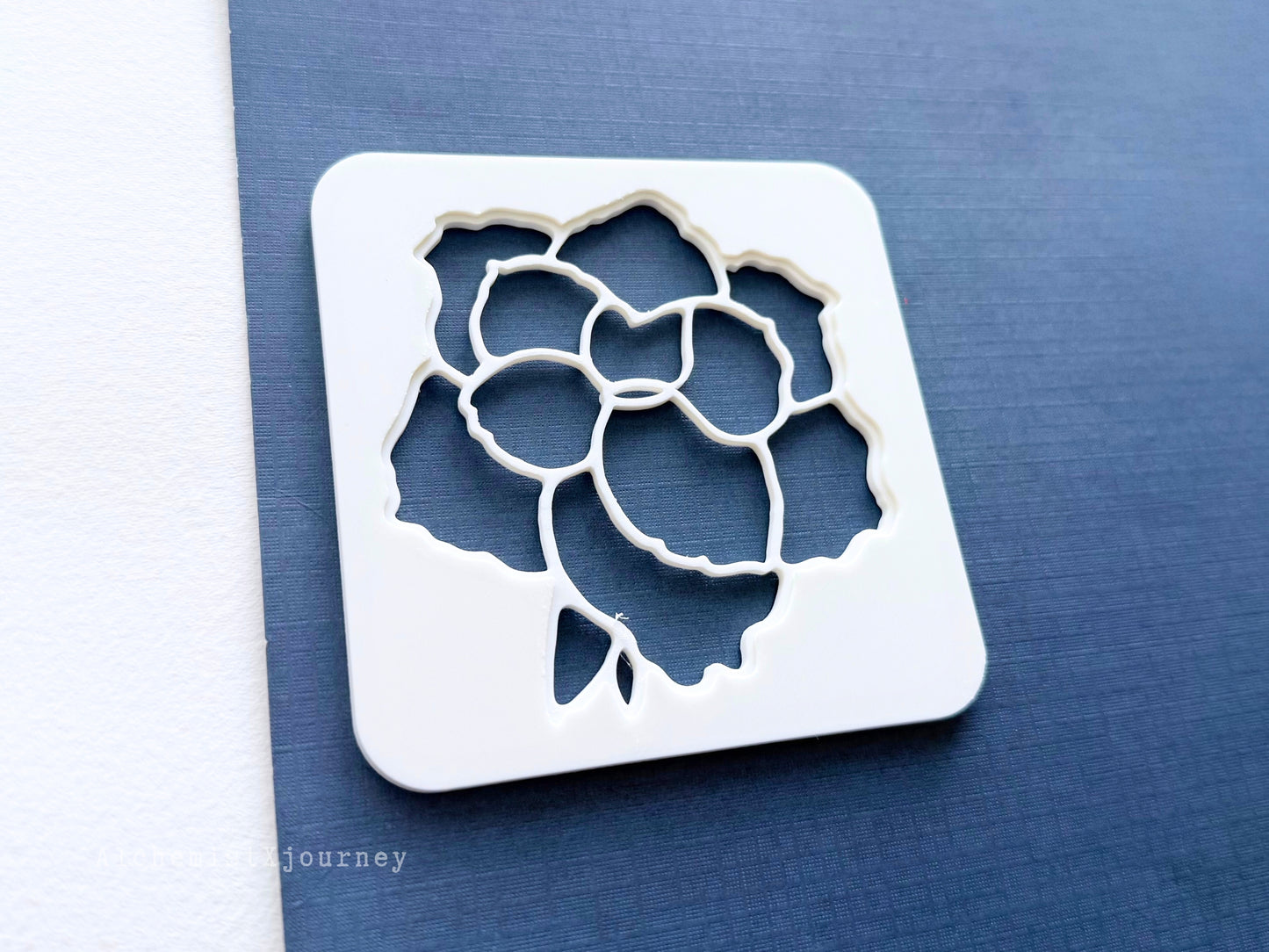 Watercolor Swatch Template, Floral Swatch Card Templates, Flower Stencil, Color Swatch Template