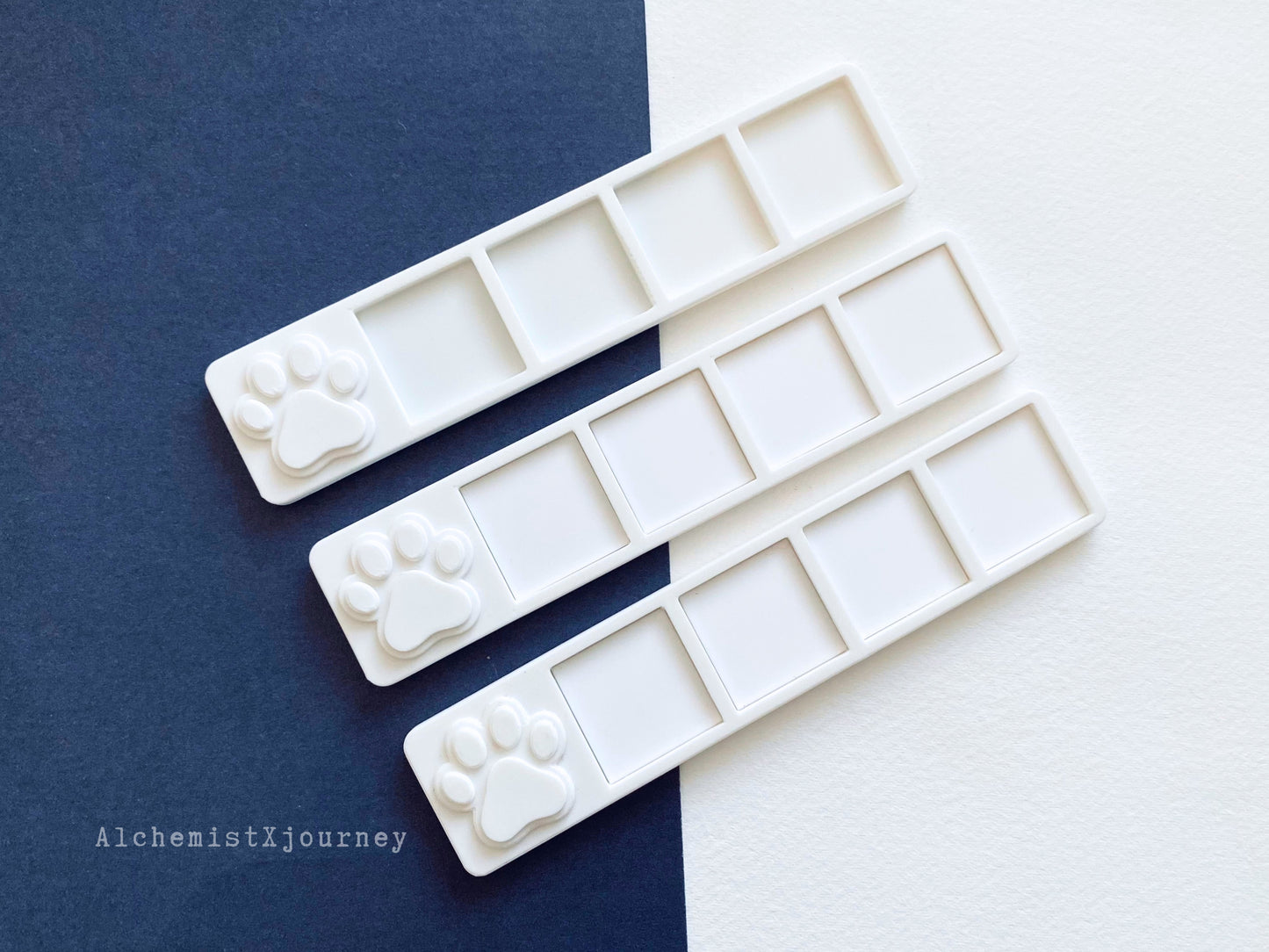 Cute Paw Mini Watercolor Mixing Tray, Glazed Ceramic Mixing Wells