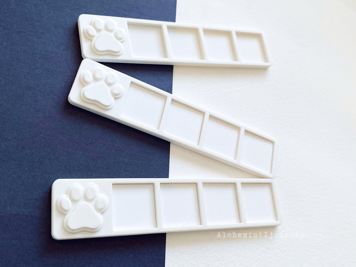 Cute Paw Mini Watercolor Mixing Tray, Glazed Ceramic Mixing Wells