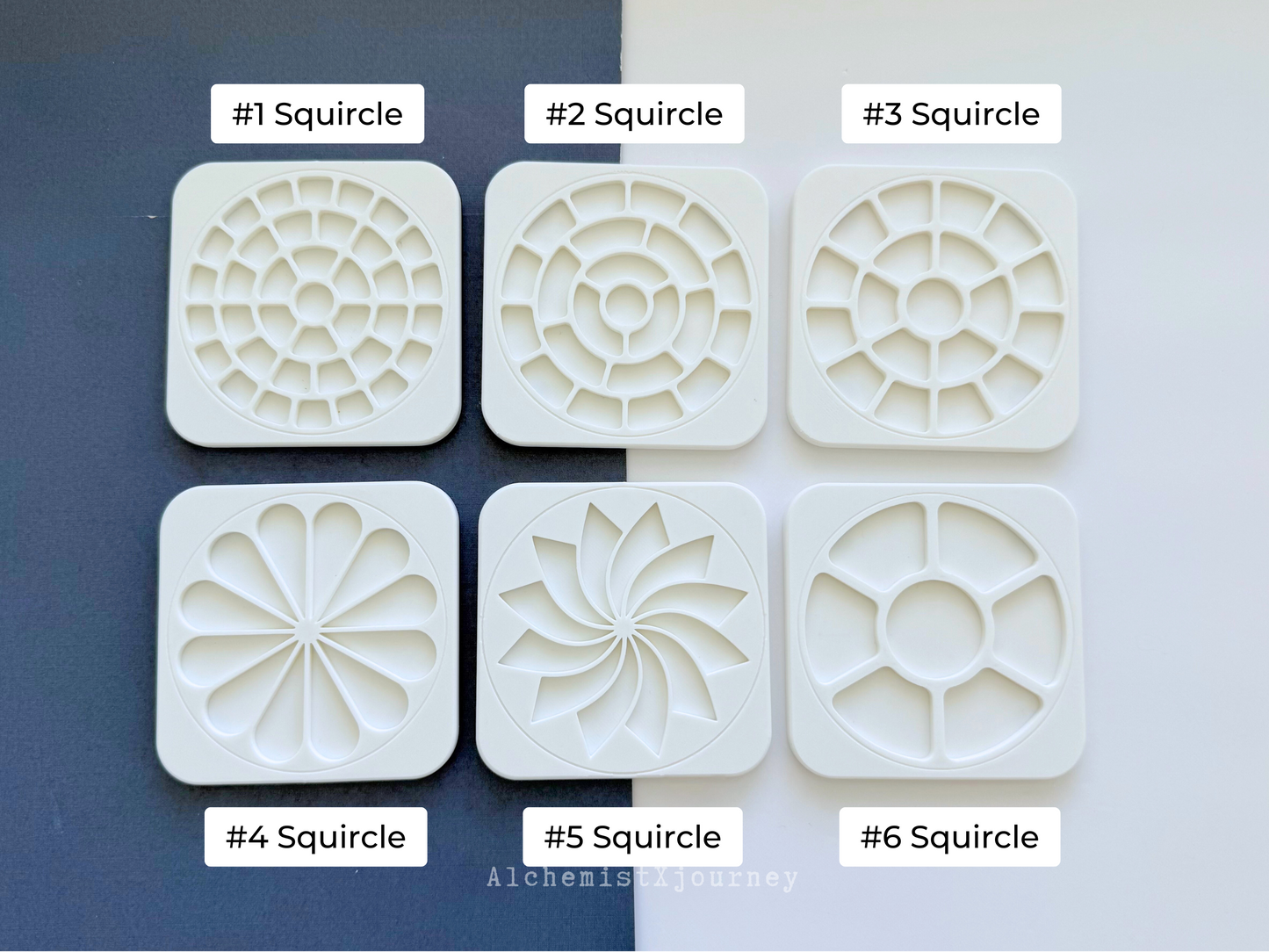 Slim Watercolor Palette Infinito AX25, Glazed Ceramic, Magnetic Base, Modular Palette