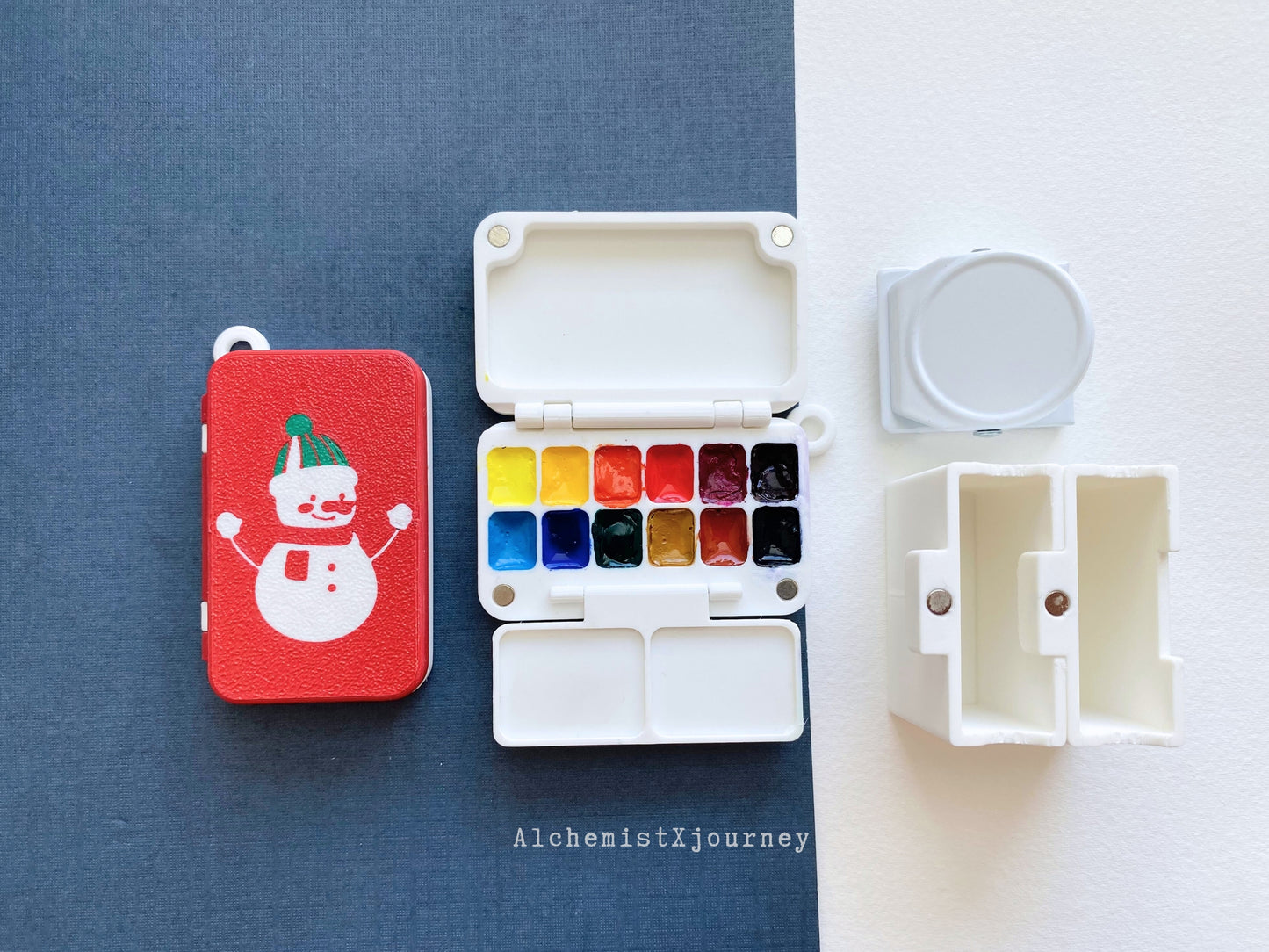 Holiday Mini Watercolor Travel Palette AX3, Holiday Collection