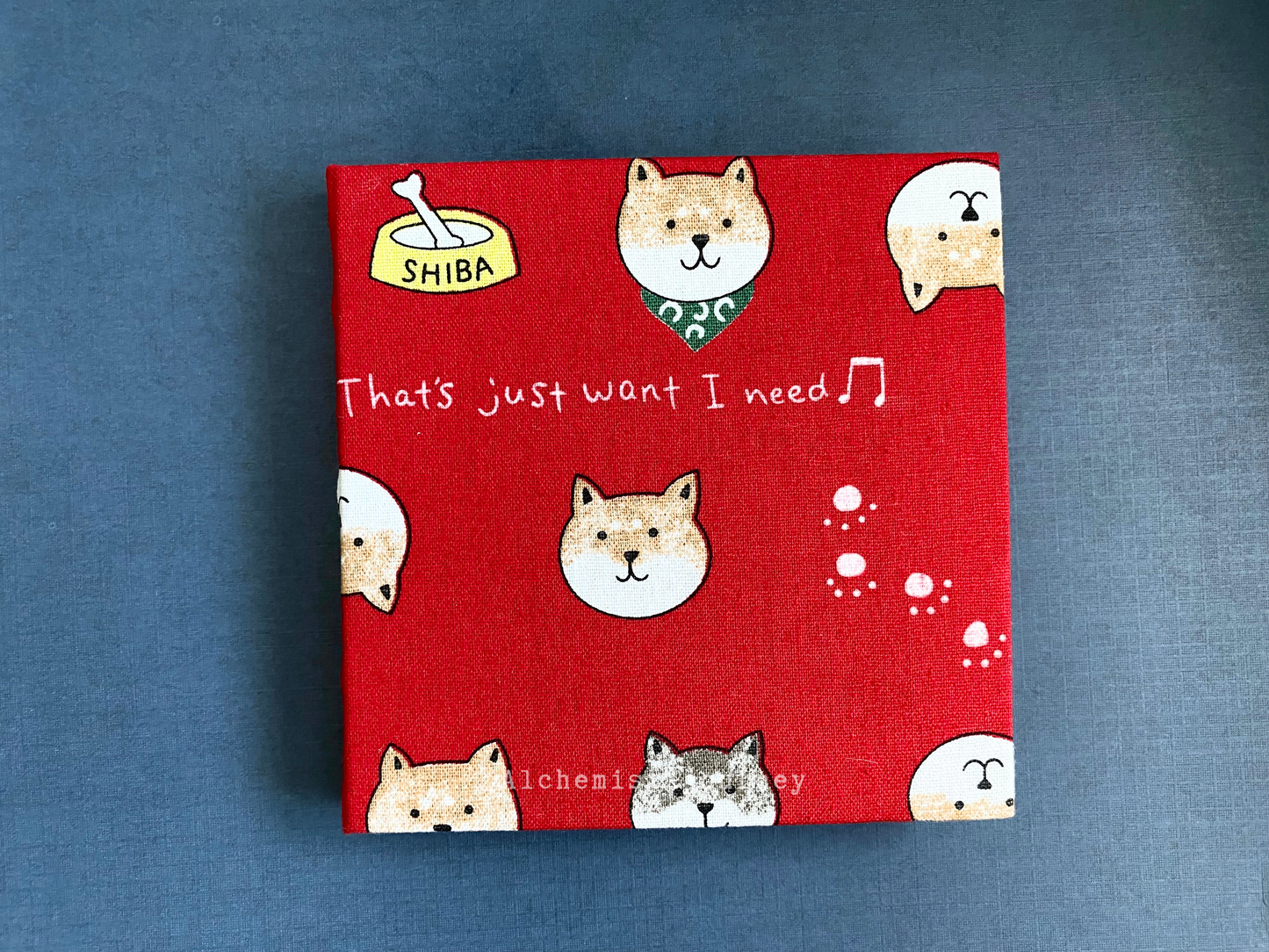 Watercolor Sketchbook with Baohong 100% Cotton Paper 140lbs - Red Shiba