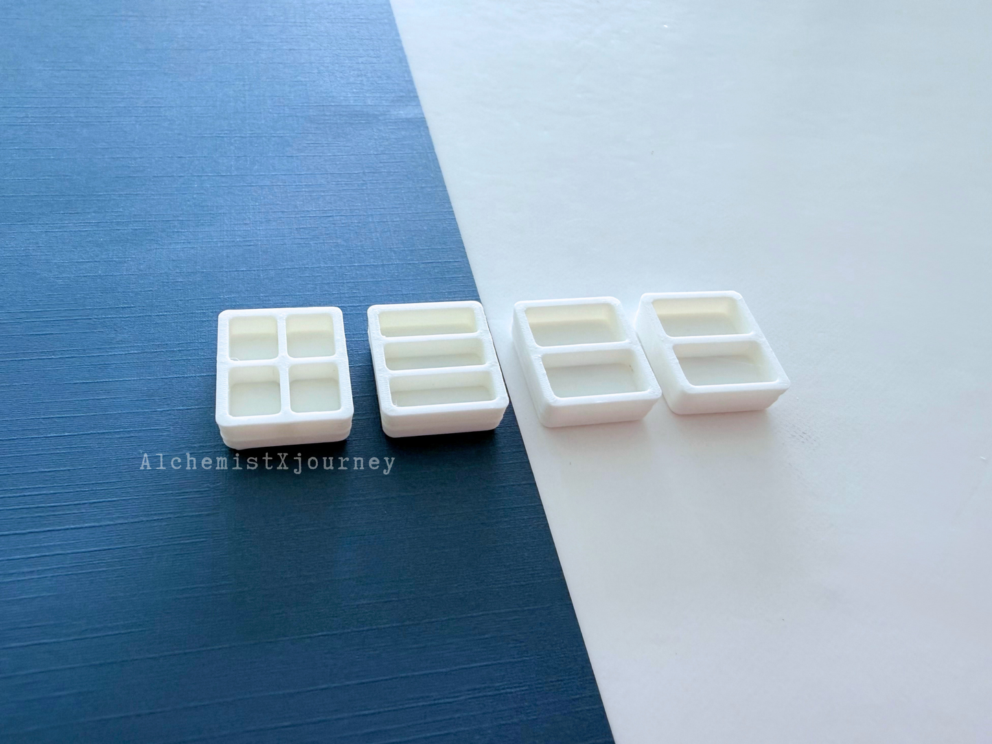 Slim Magnetic Half Pan Variations, Watercolor Pans