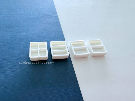 Slim Magnetic Half Pan Variations, Watercolor Pans