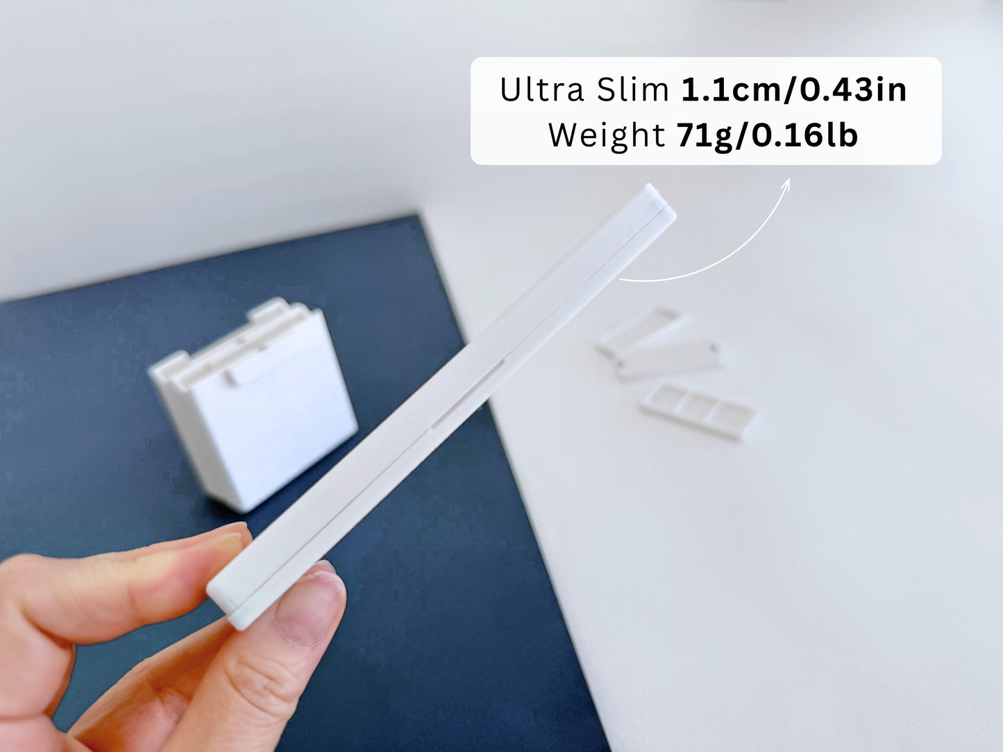 Air Palette AX34: Ultra Slim Watercolor Palette, 1.1cm Thick, Glazed Ceramic