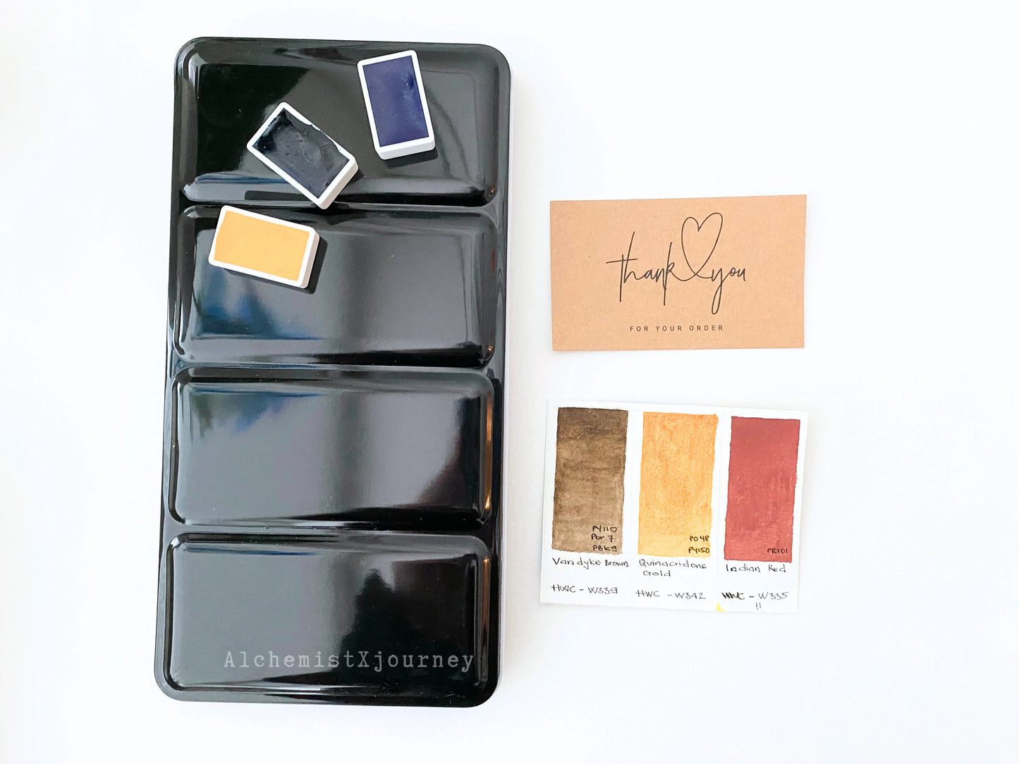 Travel Watercolor Palette with Flat-Base, Kuretake Palette