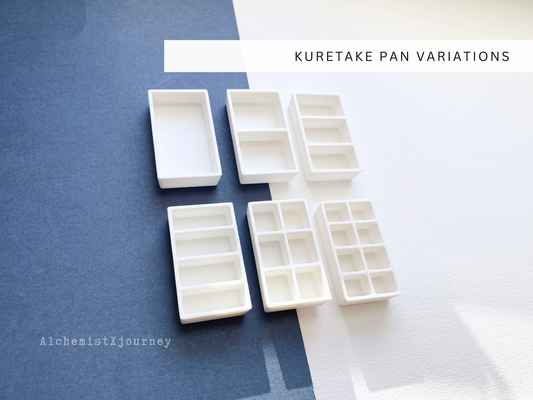 Slim Magnetic Kuretake Pan Variations, Watercolor Paint Pans